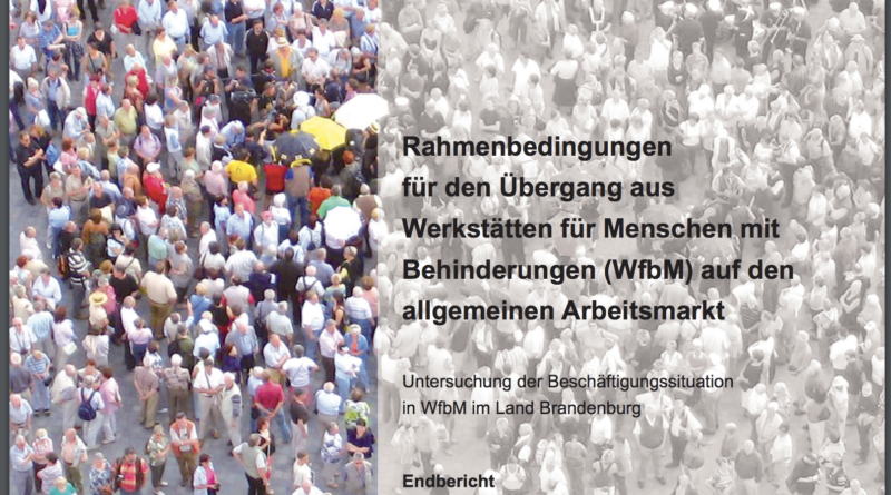 Studie „Rahmenbedingungen für den Übergang aus Werkstätten für Menschen mit Behinderungen (WfbM) auf den allgemeinen Arbeitsmarkt