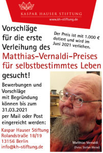 Anzeige Kaspar Hauser Stiftung