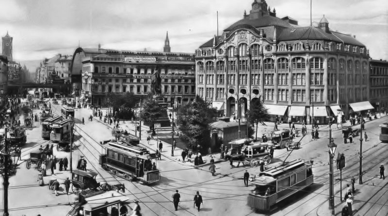 Das Kaufhaus Tietz am Alexanderplatz im Jahr1906.