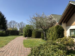 Blick auf den Elsterhof.