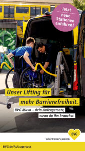 Werbeanzeige der BVG